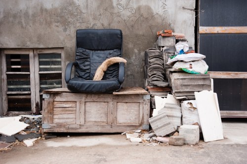Residential furniture clearance being performed