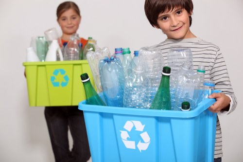 Professional builders waste management team